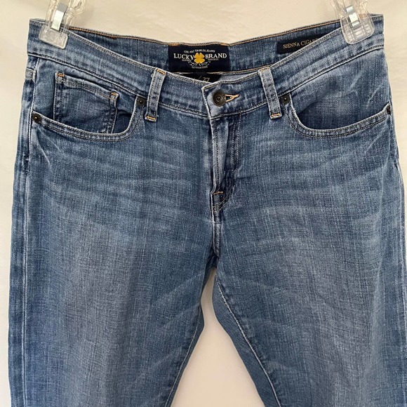 Lucky Brand Sienna Cigarette Womens Jeans Size 4/27 Skinny Mid Rise Denim Blue - Picture 3 of 13